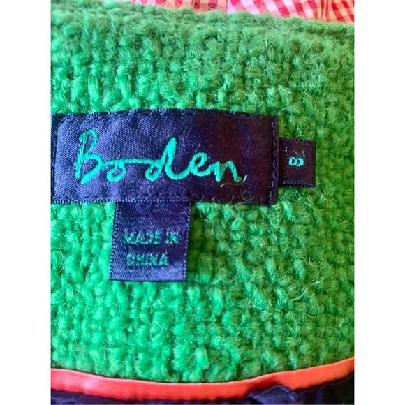 Boden wool sweater coat green size UK 8 - Picture 3 of 9